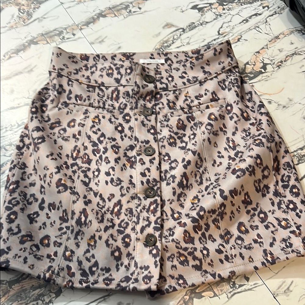 Maurices Brown and Black Midi Skirt